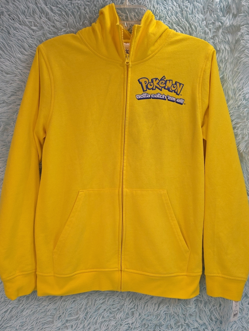 Brand: PokémonColor: Bright YellowStyle: Full Zip-Up Hooded Fleece Sweatshirt